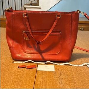 Orange Coach Crossbody Bag